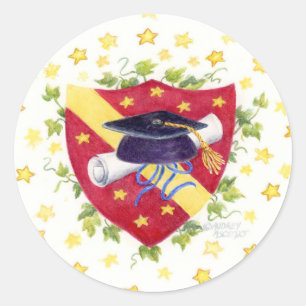 Graduation Crest Stickers