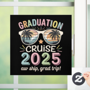 Graduation Cruise 2025 Graduate Cruising Squad Window Cling