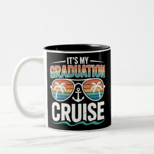 Graduation Cruise Squad Matching Trip Family Grad Two-Tone Coffee Mug