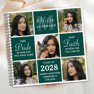 Graduation Custom 5 Photo Collage GuestBook Notebook