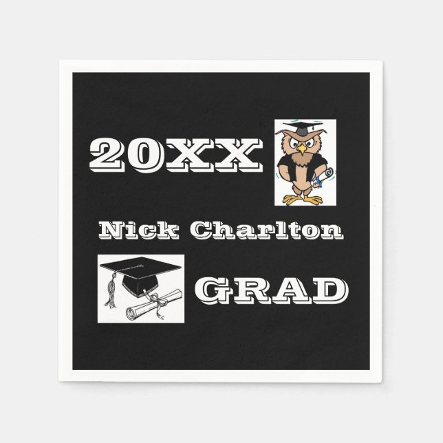 Graduation Custom Name Napkins (Front)