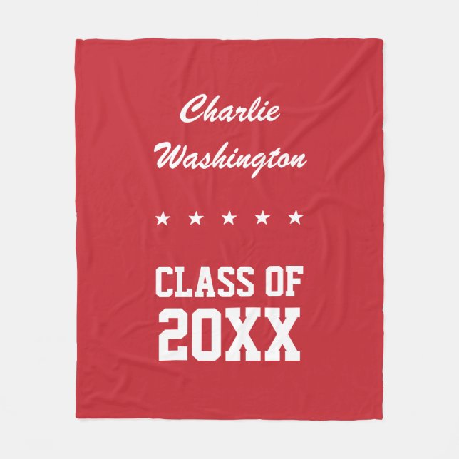 Graduation custom name, year & colour fleece (Front)