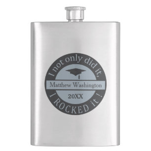 Graduation custom name & year flask