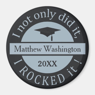 Graduation custom name & year magnet