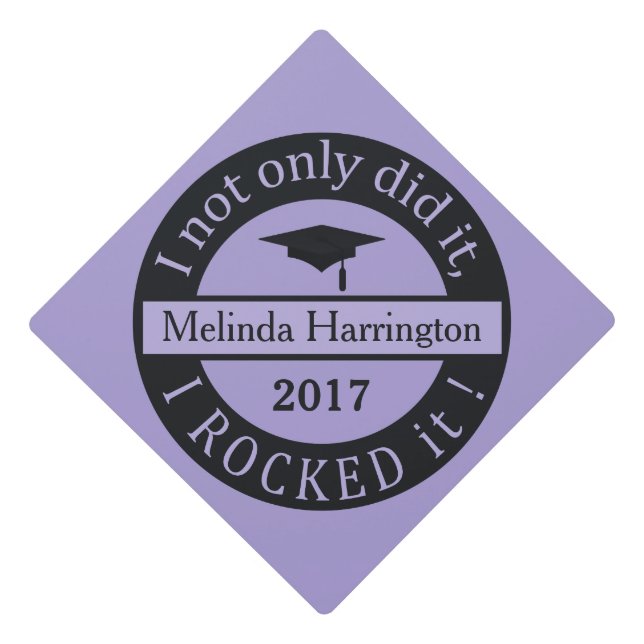 Graduation custom name & year tassel topper (Front)