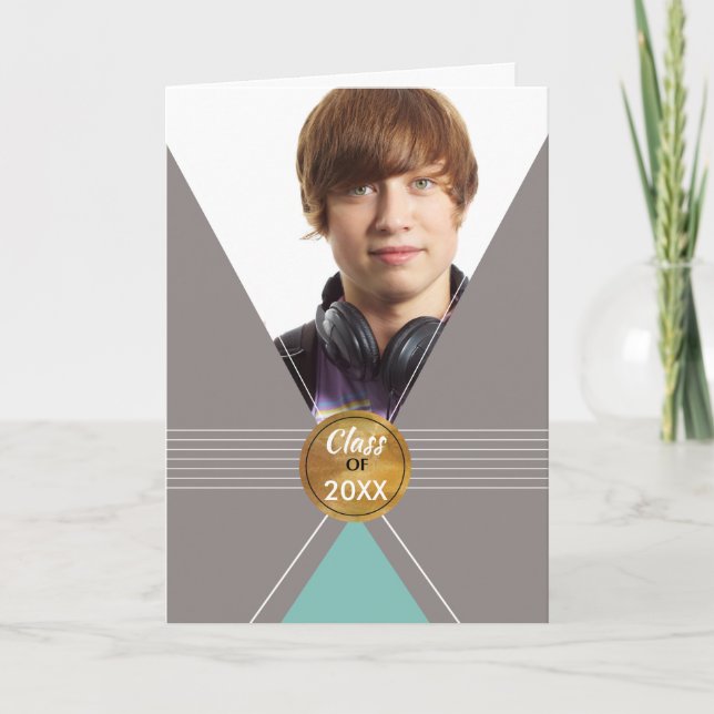 Graduation Custom, Personalized Photo Card, B Invitation (Front)