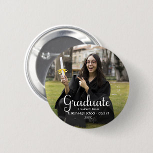 Graduation Custom Photo Poster 2 Inch Round Button