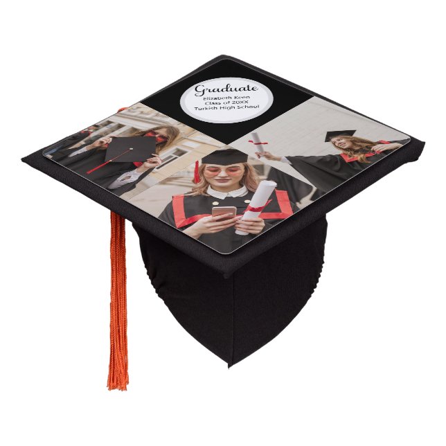 Graduation Custom Photo Poster Graduation Cap Topper (Angled)