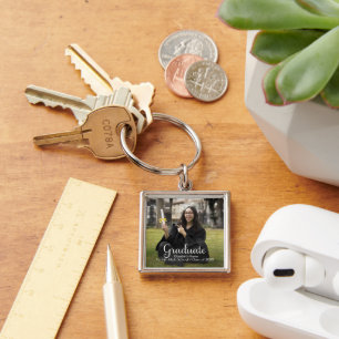 Graduation Custom Photo Poster Keychain