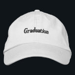 Graduation Custom Toppers Black Text Colour Hats<br><div class="desc">White colour Hat with Roman Block Font 

Black Colour Text Hat

Graduation Text Name Hats</div>