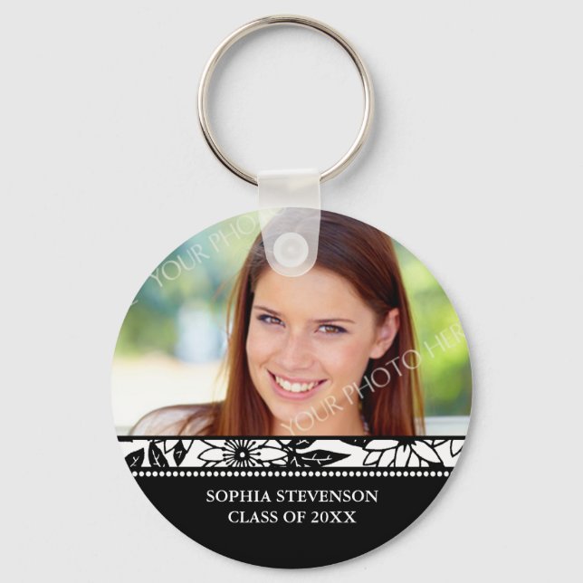 Graduation Custom Year Photo Keychains (Front)