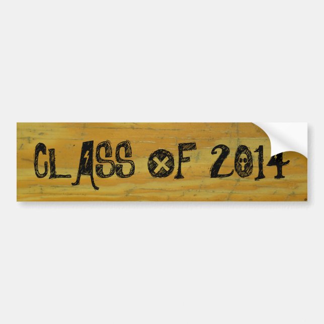 Graduation customizable Class of... Bumper Sticker (Front)