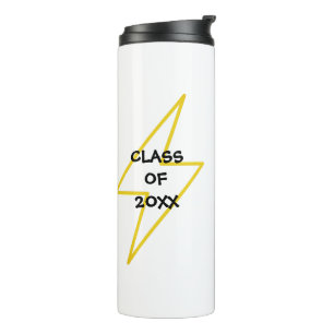 Graduation Dabbing Male Lightning Bolt Custom Thermal Tumbler
