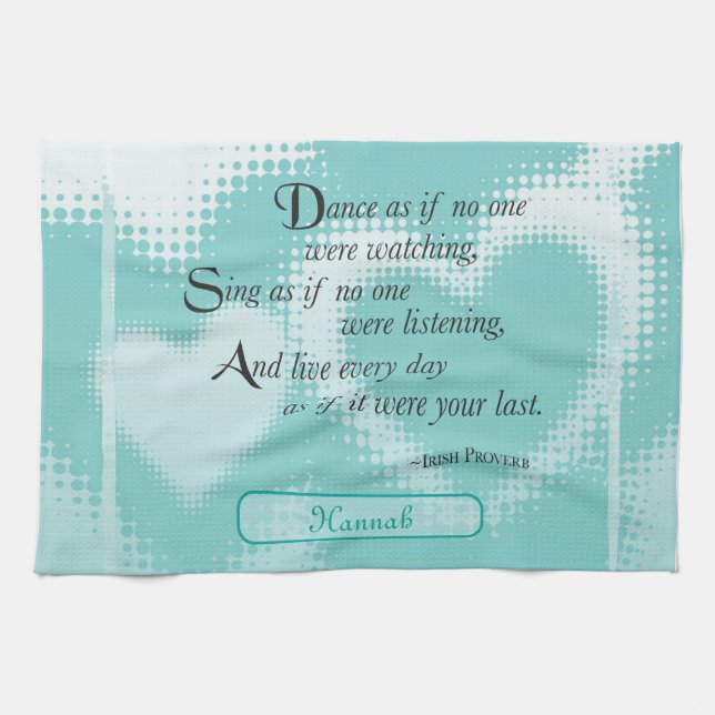 Graduation Dance, Gift, Hannah Kitchen Towel (Horizontal)