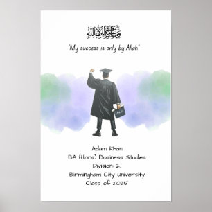 Graduation Degree certificate Poster