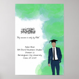 Graduation Degree certificate Poster