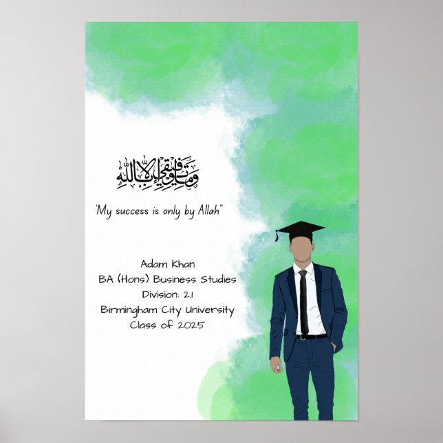 Graduation Degree certificate  Poster (Front)