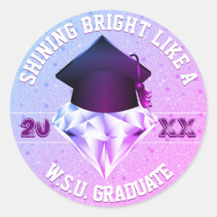 Graduation Diamond Class of   Envelope Seal