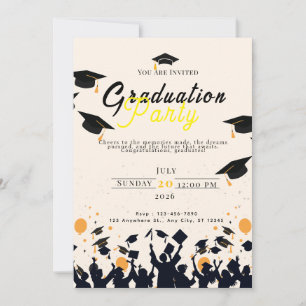 Graduation Digital Invitation Template – Modern Gr