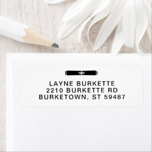 Graduation Diploma Black & White Return Address