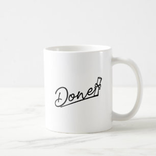 Graduation Done Minimal Design Coffee Mug