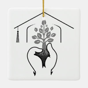 Graduation: Dreams Embodied in One Powerful Slogan Ceramic Ornament