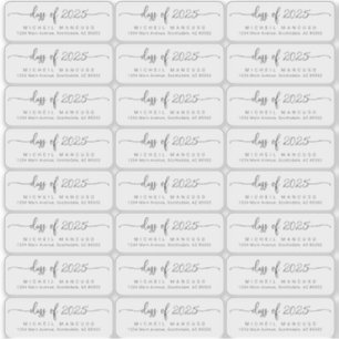 Graduation Effacer les étiquettes d'adresse de ret