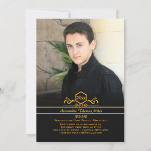 Graduation Emblem Photo Announcement / Invitation