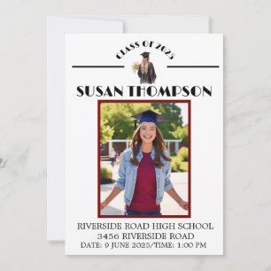 Graduation (Evergreen/Female) Invitation