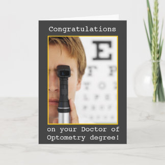 Graduation -Eye Doctor Optometry Card