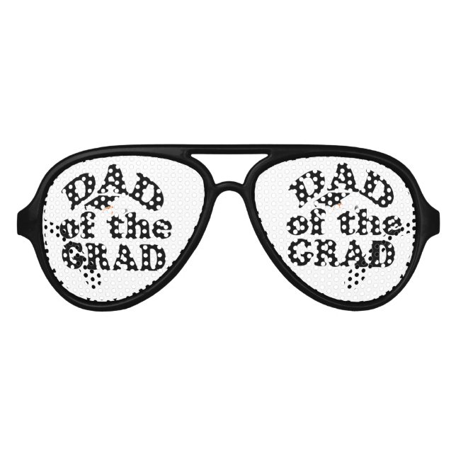 Graduation Family - Father of the Grad Aviator Sunglasses (Front)