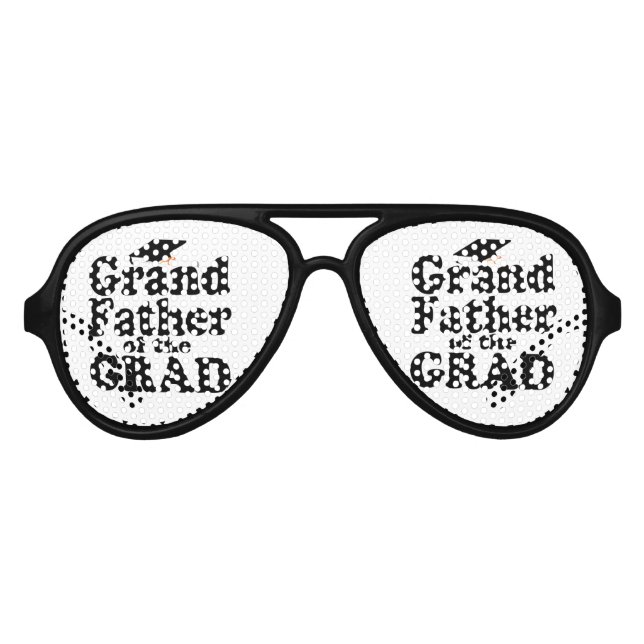 Graduation Family - Grandfather of the Grad Aviator Sunglasses (Front)