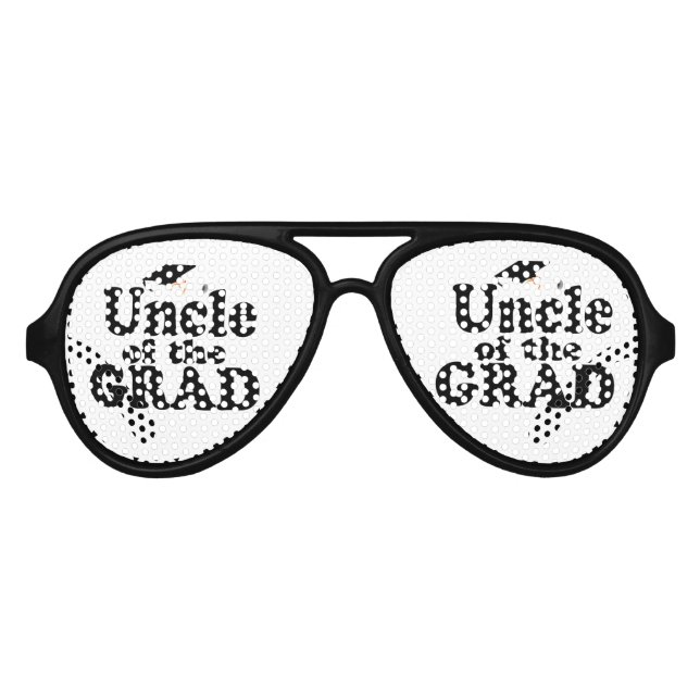 Graduation Family - Uncle of the Grad Aviator Sunglasses (Front)