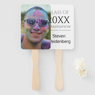 Graduation Fan Class of 2025 Name Photo