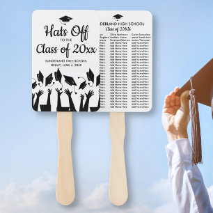 Graduation Fan Class of High School Student Names