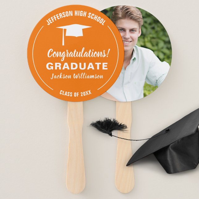 Graduation Fan Your School Colour Graduate Photo (Creator Uploaded)