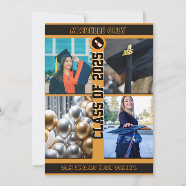 Graduation Flat Announcement Card (Front)
