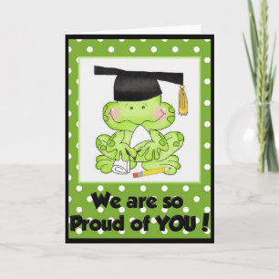 Graduation Frog We are Proud of You Greeting Card