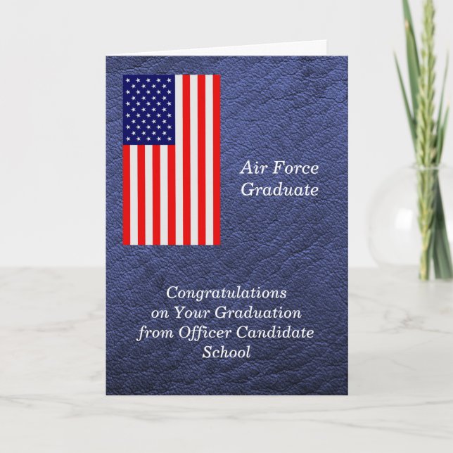 Graduation from OCS Air Force Card (Front)