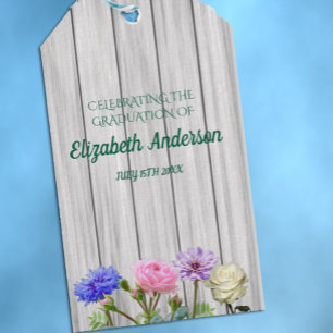 Graduation Garden Party Gift Tags