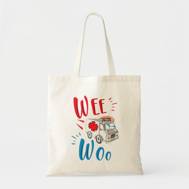 graduation gift, ambulance, patient tote bag (Front)