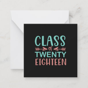 Graduation Gift   Class Of Twenty Eighteen Card