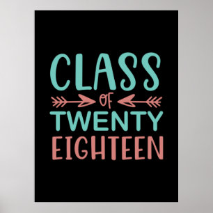 Graduation Gift Class Of Twenty Eighteen Poster