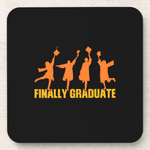Graduation Gift   Finally Graduate Coaster