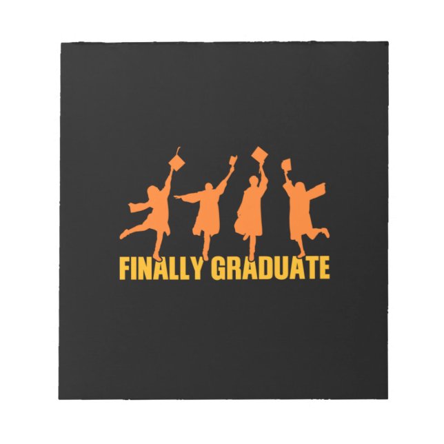 Graduation Gift | Finally Graduate Notepad (Front)