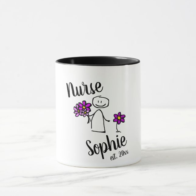 Graduation Gift For Nurse Personalized Add Name Mug (Center)