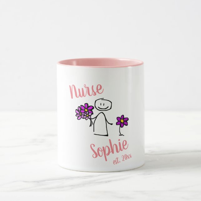 Graduation Gift For Nurse Personalized Add Name Mug (Center)