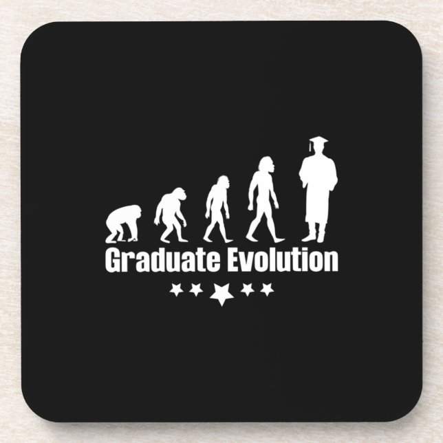 Graduation Gift | Graduate Evolution Coaster (Front)