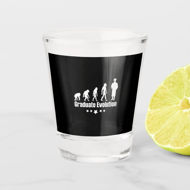 Graduation Gift | Graduate Evolution Shot Glass (Front)