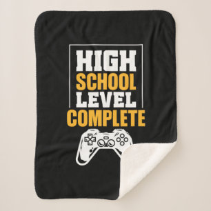 Graduation Gift   High School Level Complete Sherpa Blanket